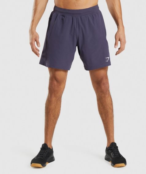 Men's Gymshark Apex 8" Function Shorts Purple | CA D1A035